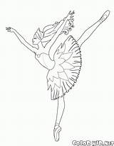 Ballerina Colorkid Difficult sketch template