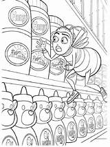 Coloring Bee Barry Movie Pages Supermarket Honey Stolen Colouring Printable Benson Discovers Being Kleurplaten Bees Fun Recommended Color Store Print sketch template