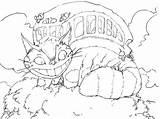 Coloring Pages Totoro Bus Miyazaki Cat Ghibli Studio Catbus Anime Japanese Kids Neighbor Book Cool Quotes Chat Color Colouring Deviantart sketch template