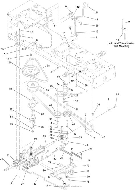 toro bxrg lx lawn tractor  sn ch parts diagram  transmission