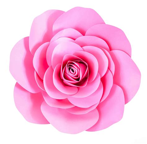 rose paper flower template layered svg cut file