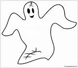 Halloween Ghost Pages Coloring Holidays Color Coloringpagesonly sketch template