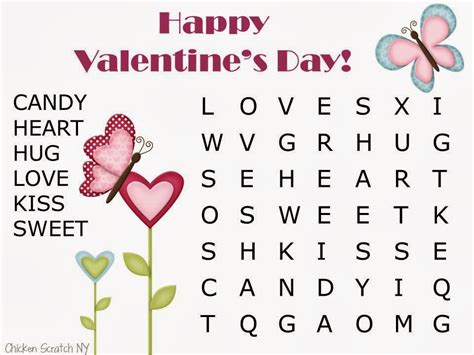 valentines word search games