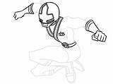 Samurai Coloring Power Pages Rangers sketch template