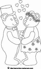 Wedding Coloring Pages Bear Bears Printable Teddy Colouring Kids Groom Color Bride Parenting Leehansen Marry Activity Book Animal Print Gif sketch template
