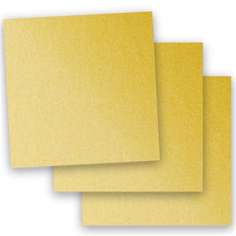 metallic gold  square paper  cardstock  pk pearlescent    metallic card