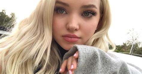 dove cameron wears glitter freckles teen vogue