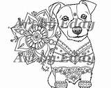 Jack Russell Coloring Terrier Getcolorings Pages Getdrawings sketch template