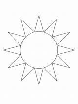 Sun Coloring Pages Popular Library Clipart Coloringhome Circle sketch template
