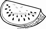 Slice Watermelon Clipart Cartoon Stock Clipground sketch template