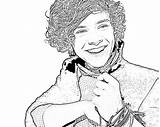 Harry Styles Pages Colouring Paga Clouring Searches Recent sketch template