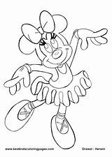 Minnie Mouse Coloring Pages Disney Daisy Mickey Bow Drawing Duck Color Girls Ballerina Printable Kids Book Printables Drawings Print Wedding sketch template
