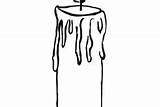 Candle Coloring Pages Three sketch template