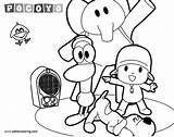 Pocoyo Kids Imagens Emotioncard Printable sketch template