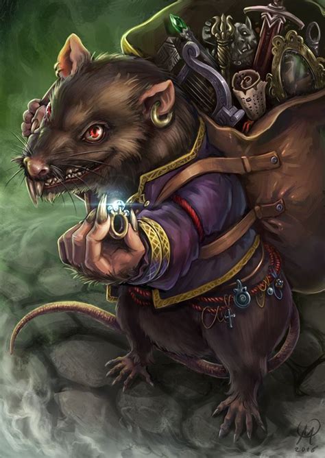 rat merchant  maxa art  deviantart fantasy character design