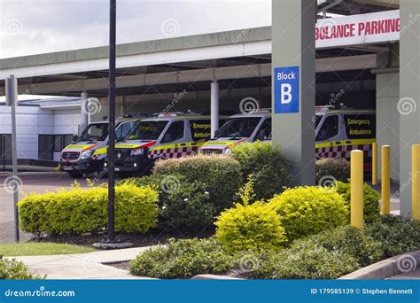 modern ambulance parking area   hospital editorial stock image image  emergency mind