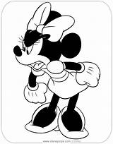 Minnie Coloring Mouse Pages Angry Disneyclips sketch template