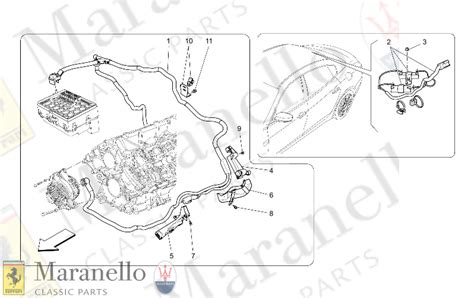 main wiring parts diagram  maserati quattroporte    bt   hp