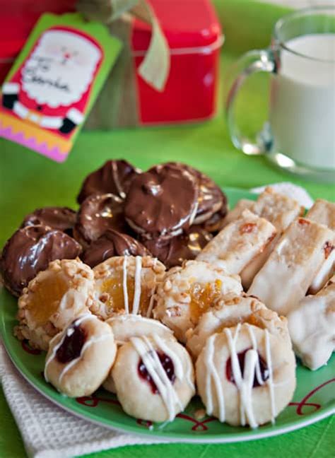 four different cookies from one cream cheese dough recipe