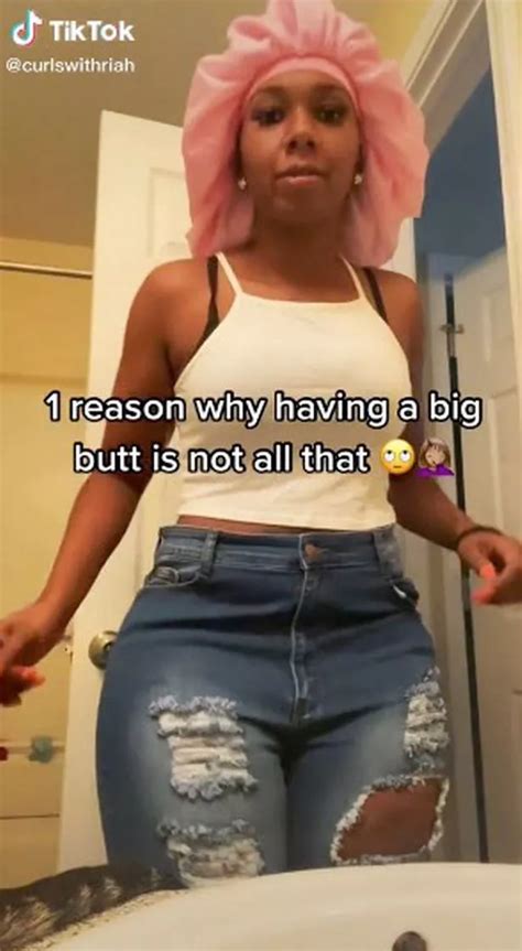 Womans Bum So Big It Leaves Her A Booty Gap In Jeans Daily Star