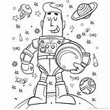 Astronaut Xcolorings Waving sketch template