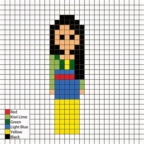 1000 Images About Mulan Pixel Art On Pinterest Disney Perler Beads