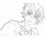 Mirai Nikki Aru Akise Character Coloring Pages Smile Another Surfing sketch template