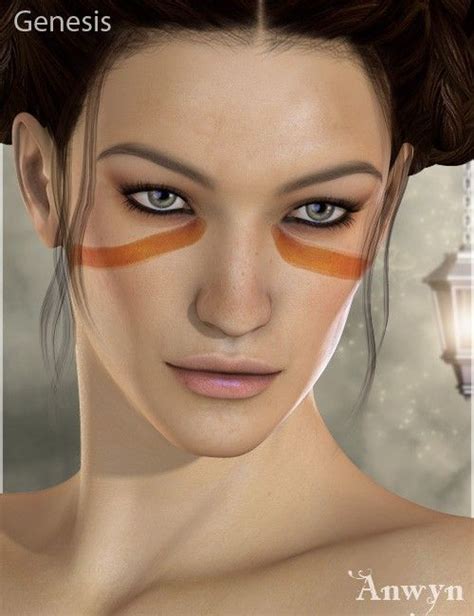 Anwyn For V4 And Genesis 3d Models And 3d Software By Daz 3d Gold Skin