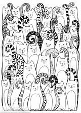 Adulte Zentangle Katzen Jessica Drawings Tiere Colorier Ausmalbilder Malvorlagen Colorare Kids Disegni Naif Colouring Zeichnen Zentangles Gatti Books sketch template