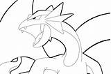 Salamence Coloring Pokemon Lineart Pages Sinnoh Deviantart Comments sketch template