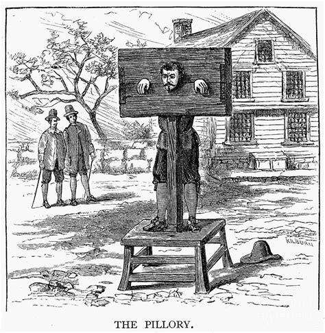 Colonial Pillory Photograph By Granger