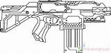 Nerf Kolorowanki Pistool Kleurplaten Blaster Sniper Wydruku Blasters sketch template