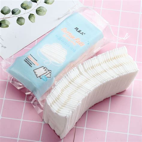 double sided double effect padded cotton puff facial part pure cotton