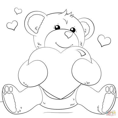 teddy bear coloring pages family coloring pages heart coloring pages