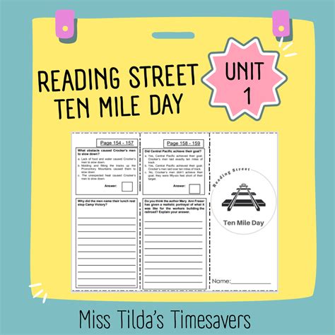 ten mile day  grade reading street   teachers
