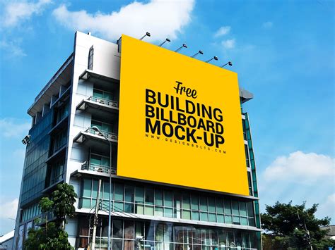 outdoor building billboard mockup psd