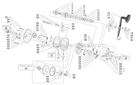 abu garcia  cl parts list  diagram   ereplacementpartscom