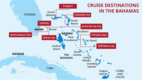 cruise  private islands     located