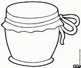 Coloring Jar Pages Honey Oncoloring Breakfast Printable sketch template