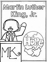 Luther Martin King Coloring Jr Pages Getcolorings sketch template