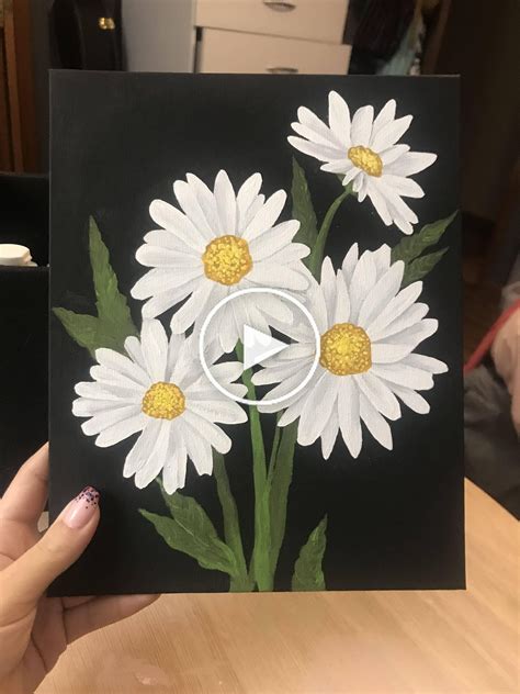 summer acrylic painting ideas  beginners   flower art