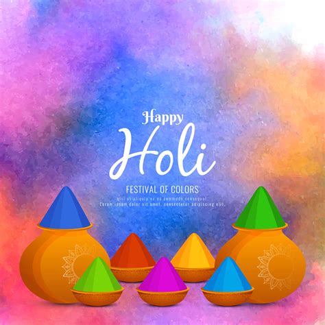 abstract colorful happy holi greeting background design  vector