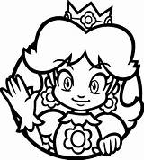 Daisy Princess Svg Lineart Circle Nintendo Artwork Wikia sketch template