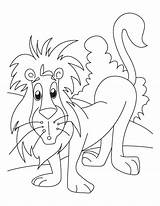 Lion Coloring Pages Cute Printable Lions Kids Cartoon Color Face Print Getcolorings Comments sketch template