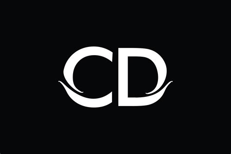 cd monogram logo design  vectorseller thehungryjpeg