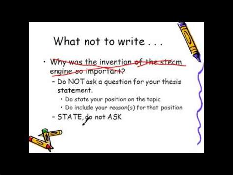 thesis statement research paper youtube