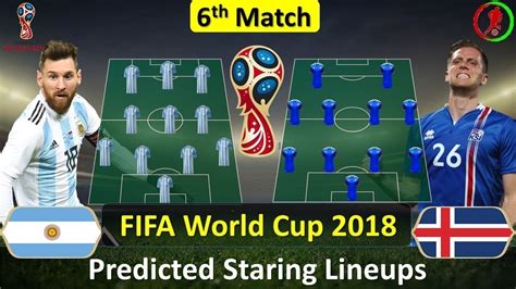 Argentina Vs Iceland Predicted Starting Lineup Fifa World Cup 2018