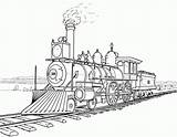 Vapeur Locomotive Colouring Trains Pyrography Pacific Union Polar Coal sketch template
