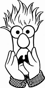Muppets Coloring Muppet Pages Beaker Animal Drawing Fear Baby Babies Christmas Colouring Printable Drawings Wanted Most Cartoon Getdrawings Henson Jim sketch template