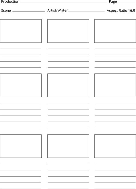 printable storyboard template doctemplates
